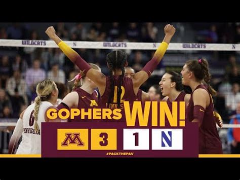 Gophers volleyball tops Northwestern in four sets
